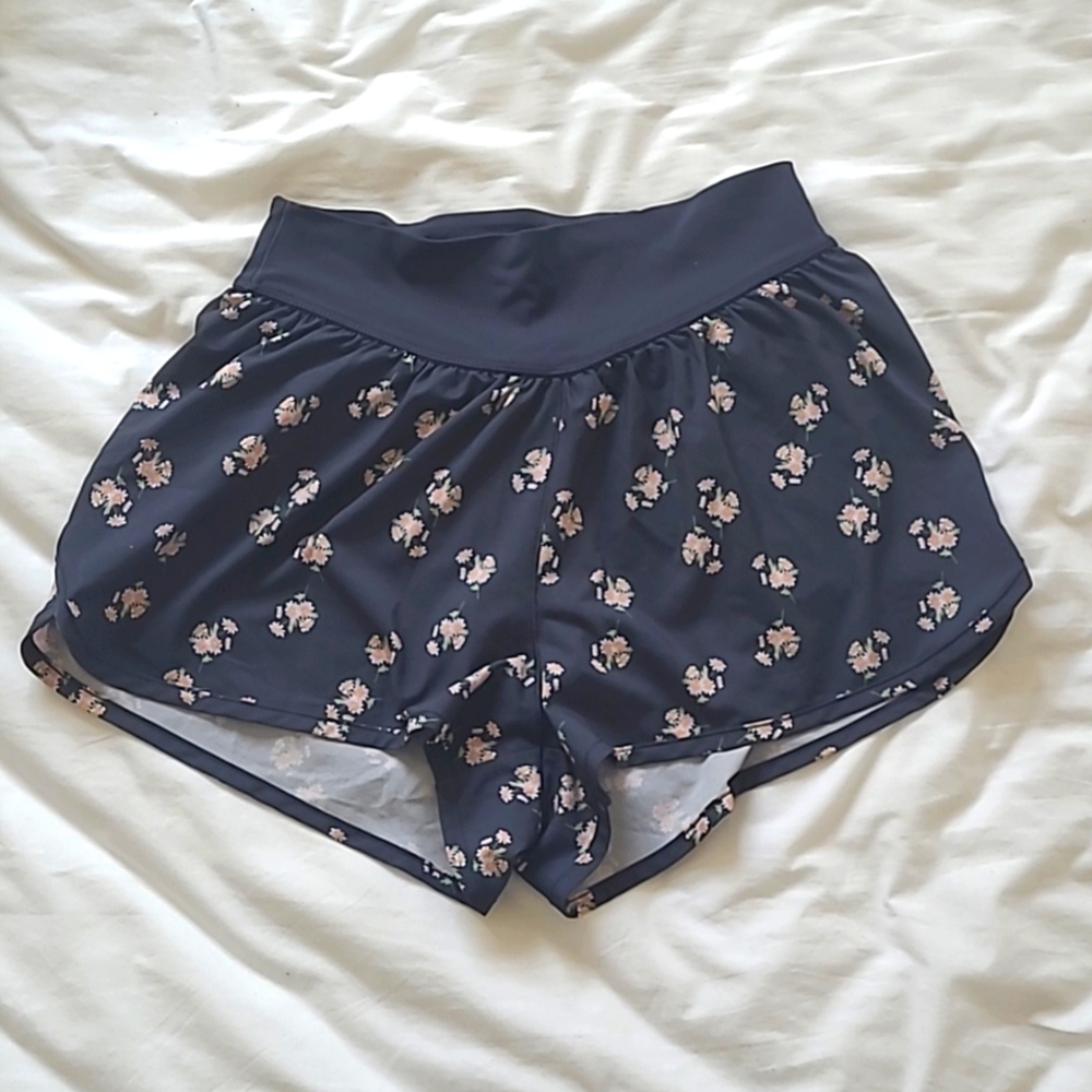 Aerie Floral Flowy Shorts with Liner